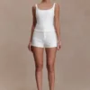 Blanca stretchcrepe-shorts – Vit Blanca stretchcrepe-shorts – Vit