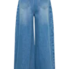 Bobby Oversized-jeans med veck fram – sommarblå Bobby Oversized-jeans med veck fram – sommarblå