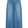 Bobby Oversized-jeans med veck fram – sommarblå Bobby Oversized-jeans med veck fram – sommarblå