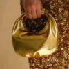 Bristol Mini Croissant läderväska – guld Bristol Mini Croissant läderväska – guld