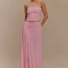 Arna Mesh Maxi-kjol – Candy Pink Arna Mesh Maxi-kjol – Candy Pink