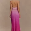 Bruna Slinky Fishtail Maxikjol – Ombre Rosa Bruna Slinky Fishtail Maxikjol – Ombre Rosa