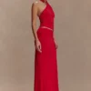 Bruna Slinky Fishtail Maxikjol – Röd Bruna Slinky Fishtail Maxikjol – Röd