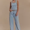 Caitlin Mid Rise Denim Jeans – Ljusblå Caitlin Mid Rise Denim Jeans – Ljusblå