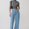 Caitlin midjehöga Denim-jeans – klassiskt blå Caitlin midjehöga Denim-jeans – klassiskt blå