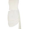 Cali Drape Kjol Knit Mini Klänning – Ivory Cali Drape Kjol Knit Mini Klänning – Ivory