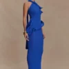 Caprice Halter Knit Maxi Klänning – Cobalt Caprice Halter Knit Maxi Klänning – Cobalt