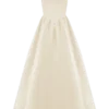Carla Ruched Gown – Cream Ivory