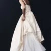 Carla Ruched Gown – Cream Ivory
