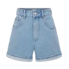 Carlene Denim Shorts med uppvikt kant – klassiskt blå Carlene Denim Shorts med uppvikt kant – klassiskt blå
