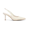 Dasha lackade slingback-klackar – elfenben Dasha lackade slingback-klackar – elfenben