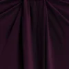Erina Slinky rynkad maxikjol med metalldetaljer – Aubergine Erina Slinky rynkad maxikjol med metalldetaljer – Aubergine