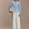 Eugenia Wrap Cotton Shirt – Blå Eugenia Wrap Cotton Shirt – Blå