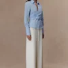 Eugenia Wrap Cotton Shirt – Blå Eugenia Wrap Cotton Shirt – Blå