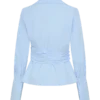 Eugenia Wrap Cotton Shirt – Blå Eugenia Wrap Cotton Shirt – Blå