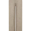 Evan stickade byxor med vida ben – beige melerad Evan stickade byxor med vida ben – beige melerad