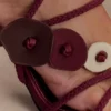 Ezekiel sandal med remmar och klack – vinröd Ezekiel sandal med remmar och klack – vinröd