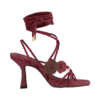 Ezekiel sandal med remmar och klack – vinröd Ezekiel sandal med remmar och klack – vinröd