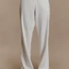 Fatima Satin Straight Leg Byxor – Vit Fatima Satin Straight Leg Byxor – Vit