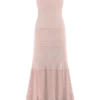 Finley Pointelle Knit Maxi Klänning – Baby Pink