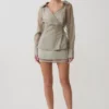Frankie minikjol i satin – Smoke Frankie minikjol i satin – Smoke
