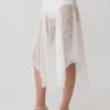 Haime Lace Hankie Midi-kjol – Elfenben Haime Lace Hankie Midi-kjol – Elfenben