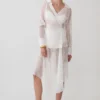 Haime Lace Hankie Midi-kjol – Elfenben Haime Lace Hankie Midi-kjol – Elfenben