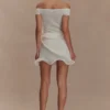 Haisley off-shoulder-stickad topp – elfenben Haisley off-shoulder-stickad topp – elfenben