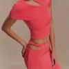 Haven Slinky Twist Midi-kjol – Korall Haven Slinky Twist Midi-kjol – Korall