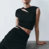 Haven Slinky Twist midikjol – svart Haven Slinky Twist midikjol – svart