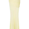 Irene rynkad stickad maxikjol – citron Irene rynkad stickad maxikjol – citron