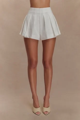 Issy bomullsshorts – vita