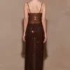 Jackie lång diamanttop – choklad Jackie lång diamanttop – choklad