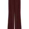 Jacqueline plisserade byxor med vid ben – Mahogany Jacqueline plisserade byxor med vid ben – Mahogany