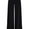 Jacqueline plisserade byxor med vida ben – svart Jacqueline plisserade byxor med vida ben – svart