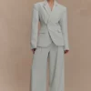Jameson Cinched Suiting Blazer – Ljus salvia Jameson Cinched Suiting Blazer – Ljus salvia