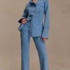 Janine högmidjade jeans med raka ben – klassiskt blå Janine högmidjade jeans med raka ben – klassiskt blå