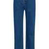 Janine högmidjade jeans med raka ben – mörkblå