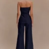 Jen Wide Leg Flare Denim Jeans – Indigoblå Jen Wide Leg Flare Denim Jeans – Indigoblå