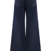 Jen Wide Leg Flare Denim Jeans – Indigoblå Jen Wide Leg Flare Denim Jeans – Indigoblå
