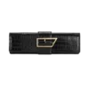 Jessica clutch i imiterat krokodilläder – svart Jessica clutch i imiterat krokodilläder – svart