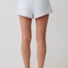 Josephine bomullsshorts med midjeband – isblå Josephine bomullsshorts med midjeband – isblå