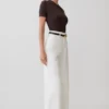 Shae-Denim-jeans med vida ben – Vit Shae-Denim-jeans med vida ben – Vit