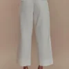 Kaitlyn korta jeans med vida ben – Vit Kaitlyn korta jeans med vida ben – Vit