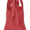 Kallie linnepeplum-halterneck-top – Burnt Rose Kallie linnepeplum-halterneck-top – Burnt Rose