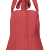 Kallie linnepeplum-halterneck-top – Burnt Rose Kallie linnepeplum-halterneck-top – Burnt Rose