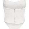 Karina strapless scuba-korsett – vit Karina strapless scuba-korsett – vit