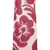 Katalina Chiffon Maxikjol – Röd Deco Fleur-tryck