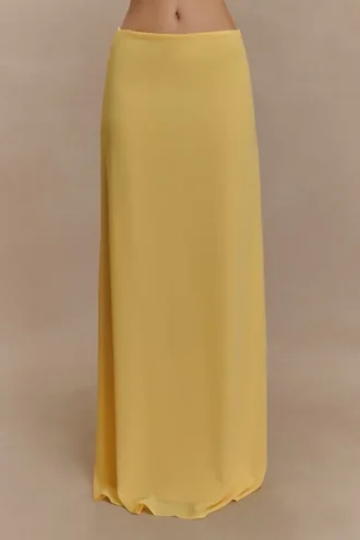 Katalina maxikjol i chiffong – Butterscotch Katalina maxikjol i chiffong – Butterscotch