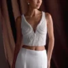 Kathia Pearl handbroderad topp – vit Kathia Pearl handbroderad topp – vit